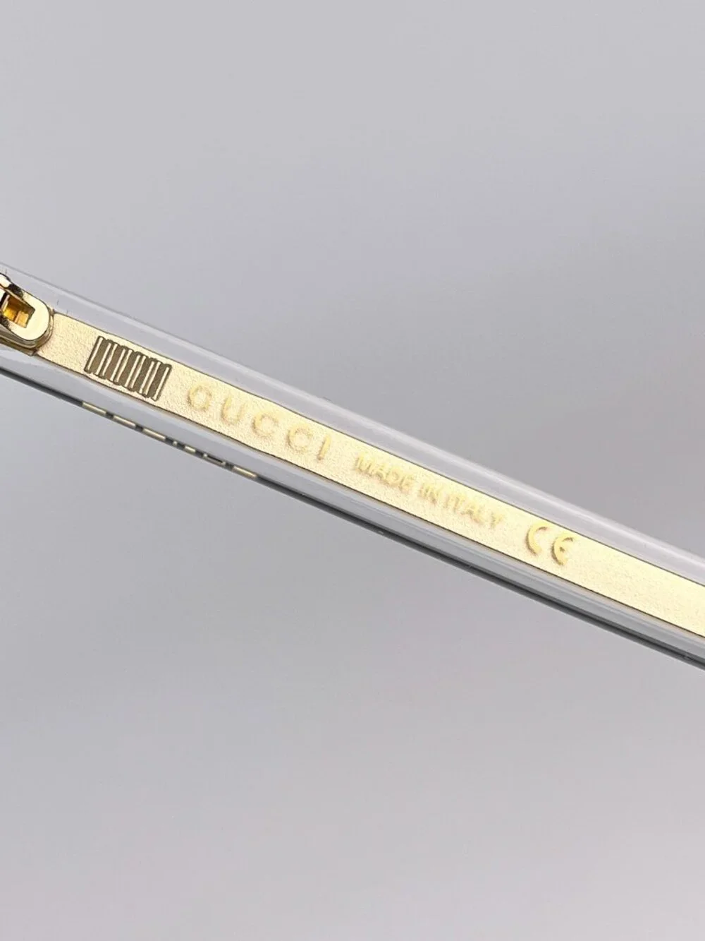GUCCI GG0560O 005 BLACK GOLD CRYSTAL SQUARE EYEGLASSES